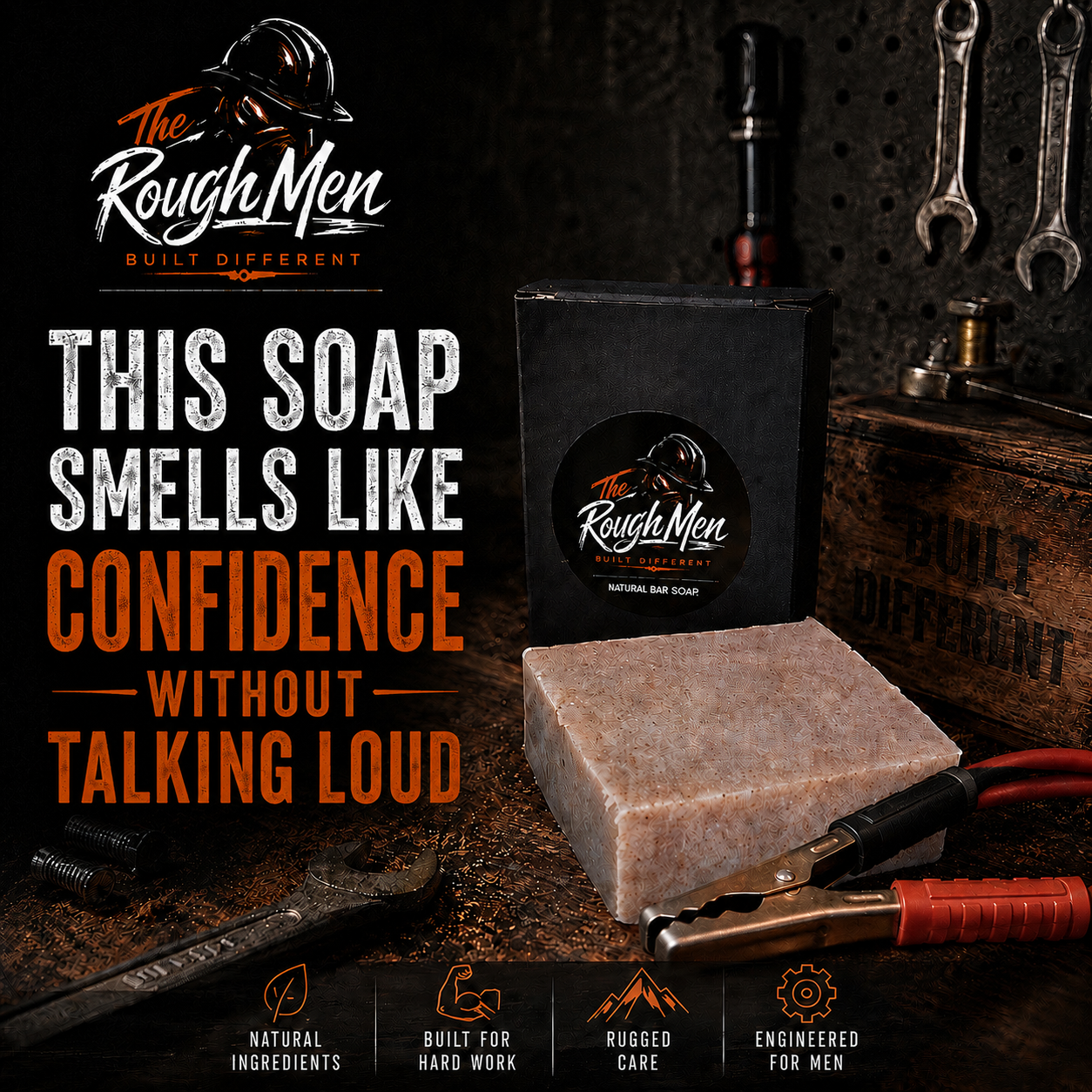 THE ROUGH MEN VANILLA SUEDE SHOWER &amp; BEARD BUNDLE