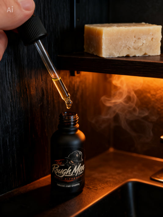 THE ROUGH MEN VANILLA SUEDE SHOWER &amp; BEARD BUNDLE