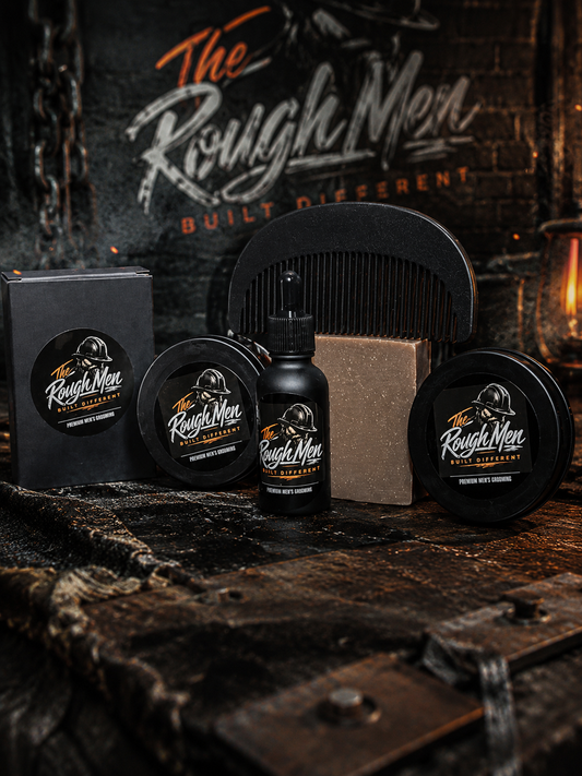 THE ROUGH MEN VANILLA SUEDE COMPLETE BEARD KIT